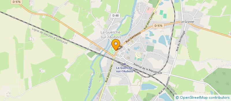 localisation de l'entreprise CTRE COM ACTION SOCIALE à LA GUERCHE-SUR-L'AUBOIS