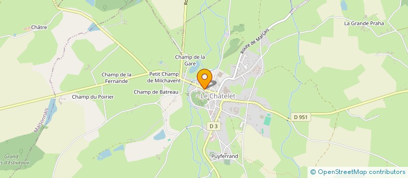 localisation de l'entreprise CTRE COM ACTION SOCIALE à LE CHATELET