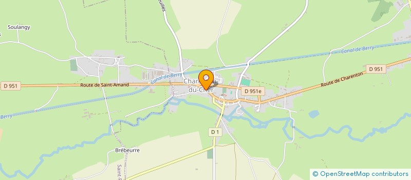 localisation de l'entreprise CTRE COM ACTION SOCIALE à CHARENTON-DU-CHER