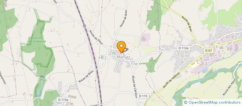 localisation de l'entreprise CTRE COM ACTION SOCIALE à CLERIEUX
