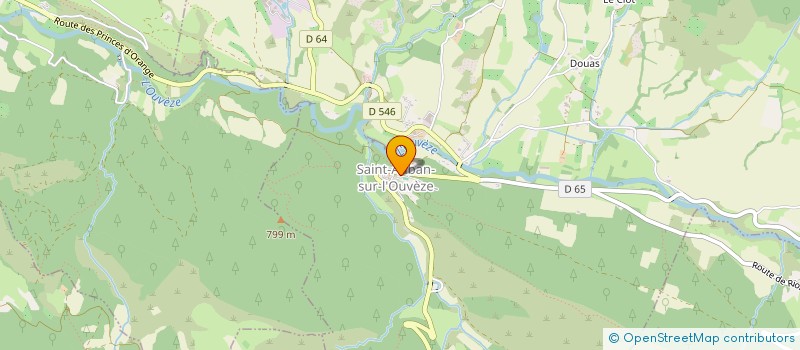 localisation de l'entreprise CTRE COM ACTION SOCIALE à SAINT-AUBAN-SUR-L'OUVEZE