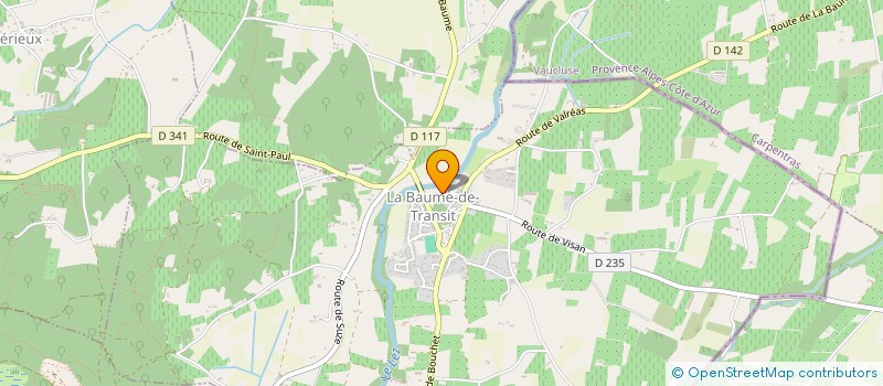 localisation de l'entreprise CTRE COM ACTION SOCIALE à SUZE-LA-ROUSSE