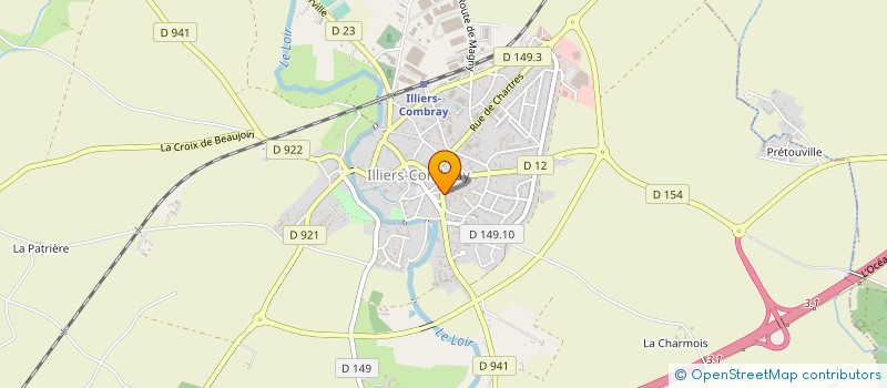localisation de l'entreprise CTRE COM ACTION SOCIALE à ILLIERS-COMBRAY