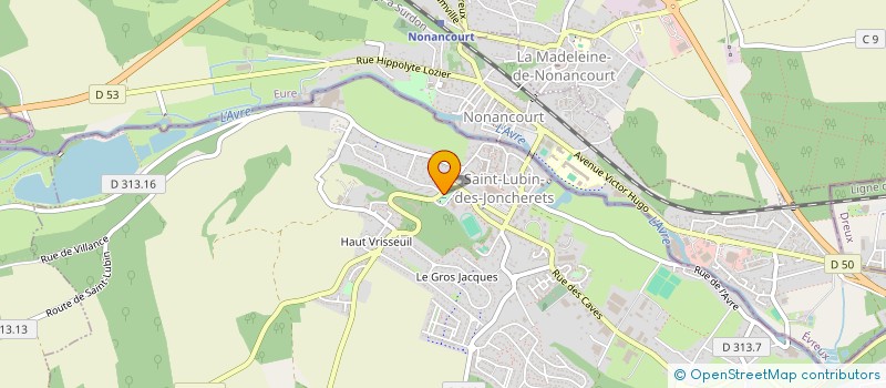 localisation de l'entreprise CTRE COM ACTION SOCIALE à SAINT-LUBIN-DES-JONCHERETS