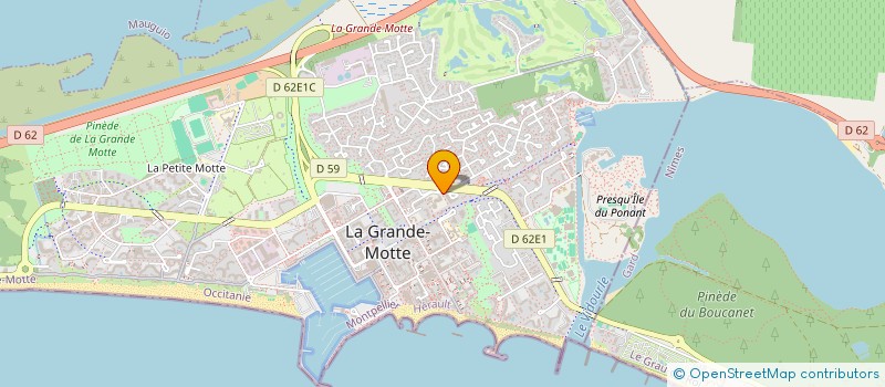 localisation de l'entreprise CTRE COM ACTION SOCIALE à LA GRANDE-MOTTE
