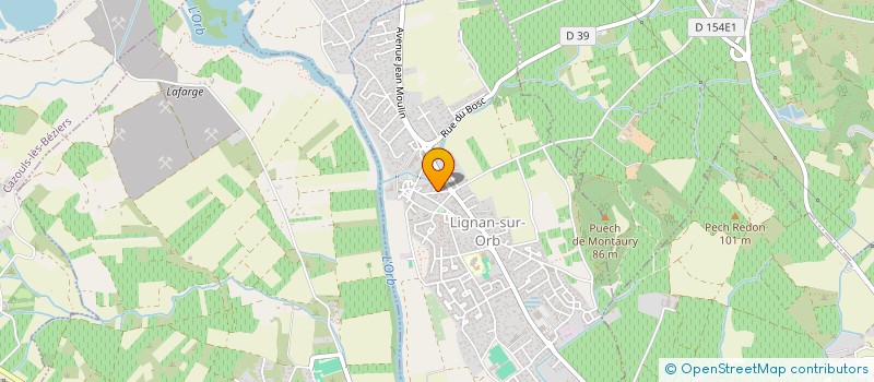 localisation de l'entreprise CTRE COM ACTION SOCIALE à LIGNAN-SUR-ORB