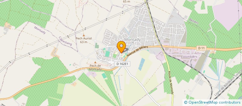 localisation de l'entreprise CTRE COM ACTION SOCIALE à MONTADY