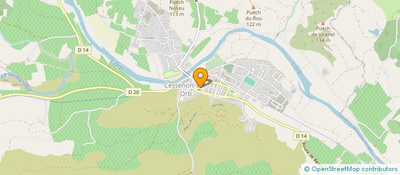 localisation de l'entreprise CTRE COM ACTION SOCIALE à CESSENON-SUR-ORB