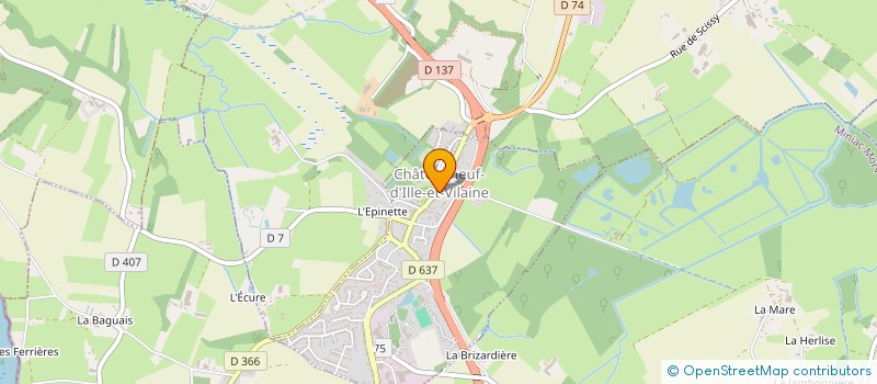 localisation de l'entreprise CTRE COM ACTION SOCIALE à CHATEAUNEUF-D'ILLE-ET-VILAINE