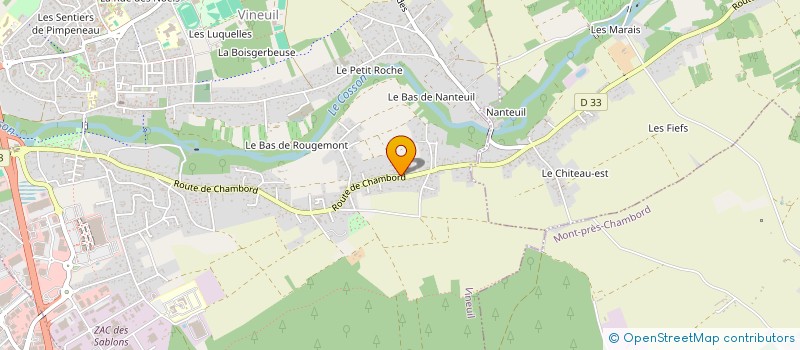 localisation de l'entreprise CTRE COM ACTION SOCIALE à HUISSEAU-SUR-COSSON