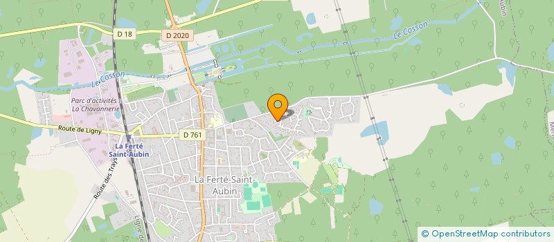localisation de l'entreprise CTRE COM ACTION SOCIALE à LA FERTE-SAINT-AUBIN