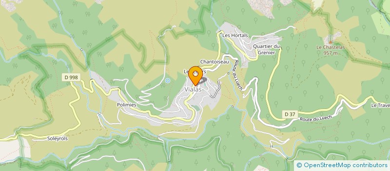 localisation de l'entreprise CTRE COM ACTION SOCIALE  VIALAS