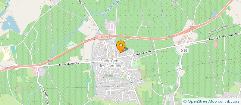 localisation de l'entreprise CTRE COM ACTION SOCIALE  SAINT-GENIS-DES-FONTAINES