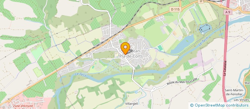 localisation de l'entreprise CTRE COM ACTION SOCIALE  SAINT-JEAN-PLA-DE-CORTS