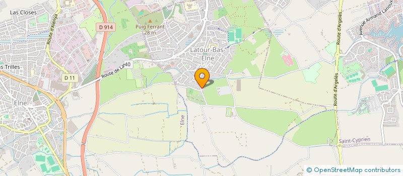 localisation de l'entreprise CTRE COM ACTION SOCIALE  LATOUR-BAS-ELNE