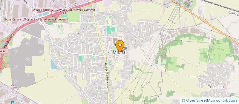 localisation de l'entreprise CTRE COM ACTION SOCIALE à MIONS