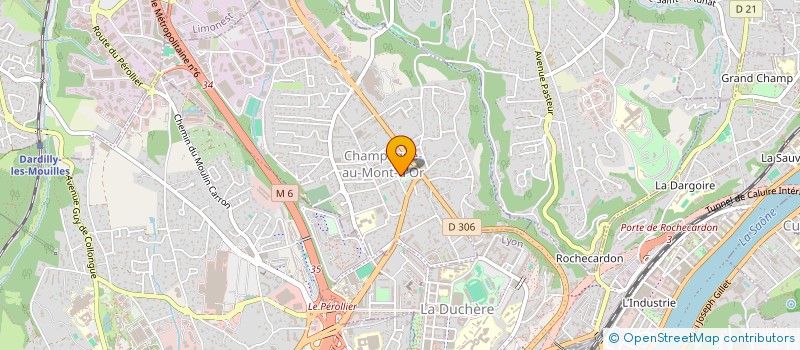 localisation de l'entreprise CTRE COM ACTION SOCIALE à CHAMPAGNE-AU-MONT-D'OR