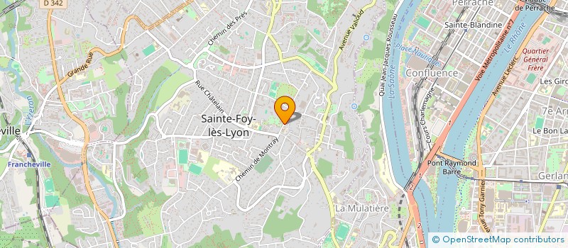 localisation de l'entreprise CTRE COM ACTION SOCIALE à SAINTE-FOY-LES-LYON
