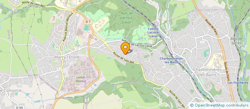 localisation de l'entreprise CTRE COM ACTION SOCIALE  SAINTE-CONSORCE