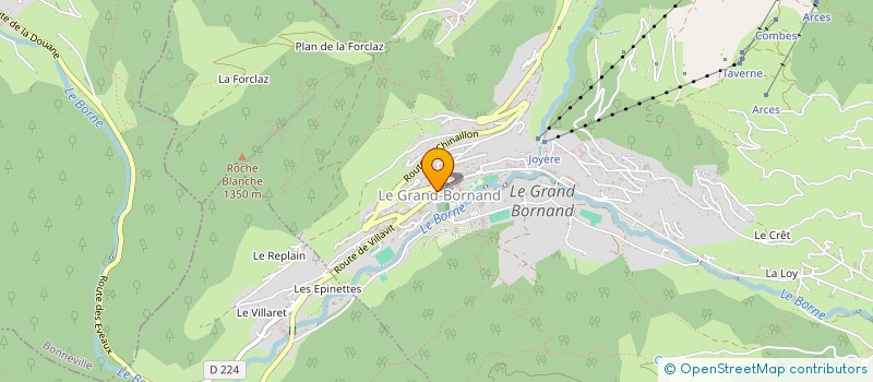 localisation de l'entreprise CTRE COM ACTION SOCIALE  LE GRAND-BORNAND