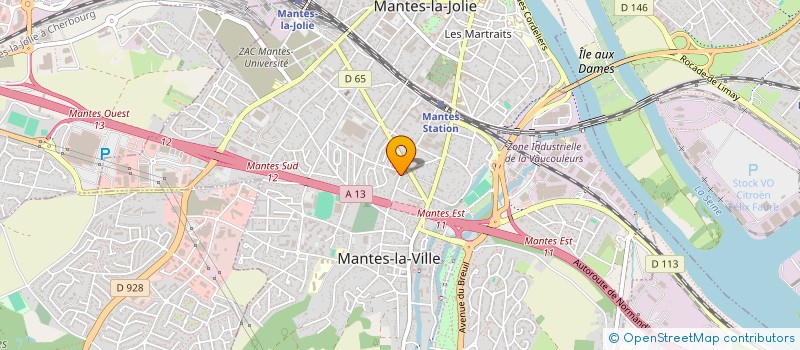 localisation de l'entreprise CTRE COM ACTION SOCIALE à MANTES-LA-VILLE