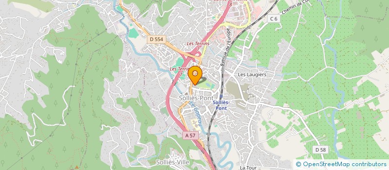 localisation de l'entreprise CTRE COM ACTION SOCIALE à SOLLIES-PONT