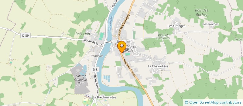 localisation de l'entreprise CTRE COM ACTION SOCIALE  VALDIVIENNE