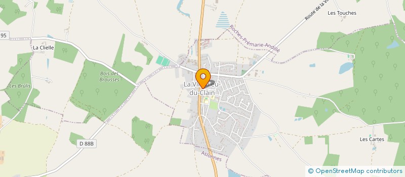 localisation de l'entreprise CTRE COM ACTION SOCIALE à LA VILLEDIEU-DU-CLAIN