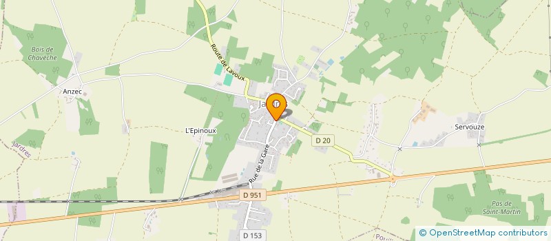 localisation de l'entreprise CTRE COM ACTION SOCIALE  SAINT JULIEN L'ARS