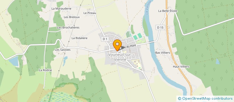 localisation de l'entreprise CTRE COM ACTION SOCIALE à VOUNEUIL-SUR-VIENNE