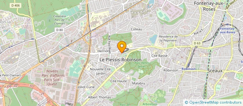 localisation de l'entreprise CTRE COM ACTION SOCIALE à LE PLESSIS-ROBINSON