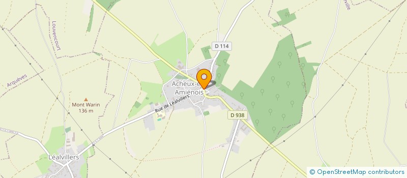 localisation de l'entreprise CTRE COM ACTION SOCIALE ACHEUX AMIENOIS à ACHEUX-EN-AMIENOIS