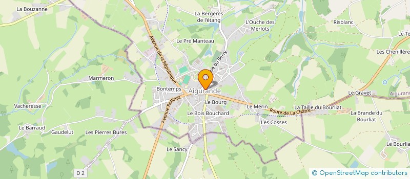 localisation de l'entreprise CTRE COM ACTION SOCIALE AIGURANDE à AIGURANDE