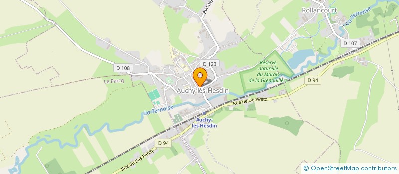 localisation de l'entreprise CTRE COM ACTION SOCIALE AUCHY LES HESDIN à AUCHY-LES-HESDIN