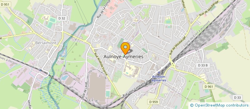 localisation de l'entreprise CTRE COM ACTION SOCIALE AULNOYE-AYMERIES à AULNOYE-AYMERIES