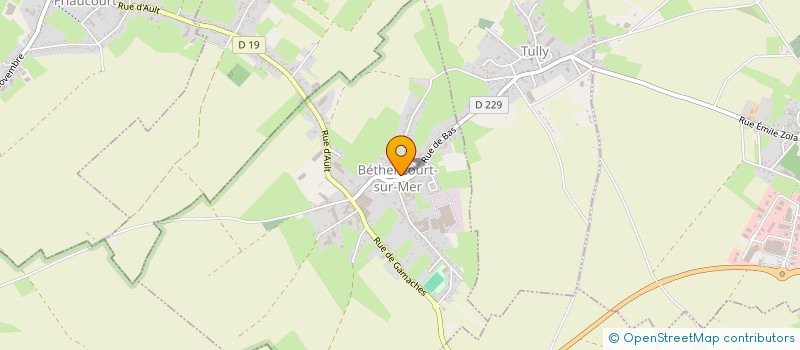 localisation de l'entreprise CTRE COM ACTION SOCIALE BETHENCOURT-MER  BETHENCOURT-SUR-MER