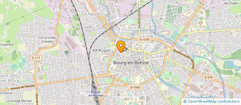 localisation de l'entreprise CTRE COM ACTION SOCIALE BOURG EN BRESSE à BOURG-EN-BRESSE