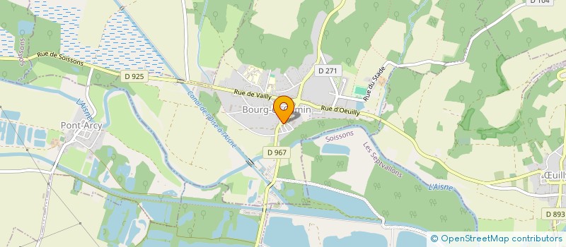 localisation de l'entreprise CTRE COM ACTION SOCIALE BOURG ET COMIN à BOURG-ET-COMIN