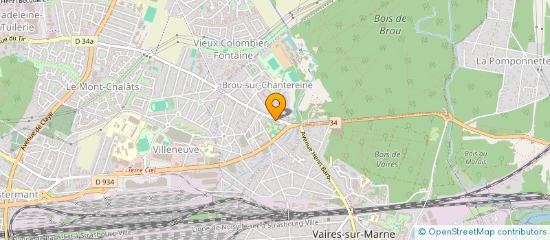 localisation de l'entreprise CTRE COM ACTION SOCIALE BROU SUR CHANTER  BROU-SUR-CHANTEREINE