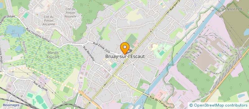 localisation de l'entreprise CTRE COM ACTION SOCIALE BRUAY-ESCAUT à BRUAY-SUR-L'ESCAUT