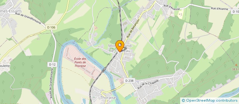 localisation de l'entreprise CTRE COM ACTION SOCIALE BYANS SUR DOUBS  BYANS-SUR-DOUBS