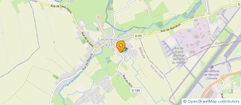 localisation de l'entreprise CTRE COM ACTION SOCIALE CALONNE SUR-LYS  CALONNE-SUR-LA-LYS