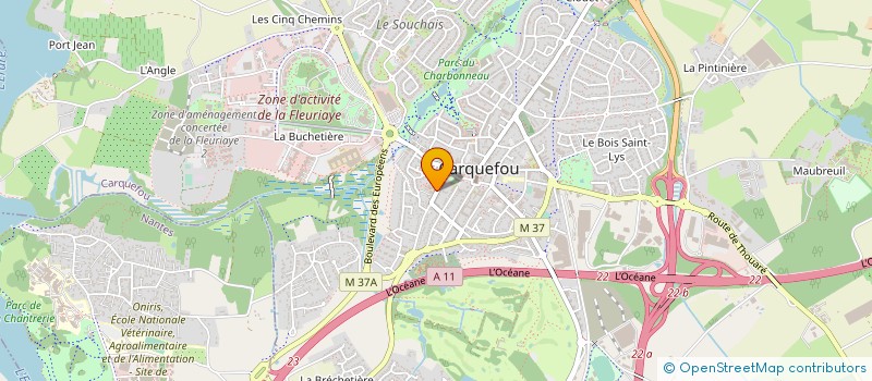 localisation de l'entreprise CTRE COM ACTION SOCIALE CARQUEFOU à CARQUEFOU