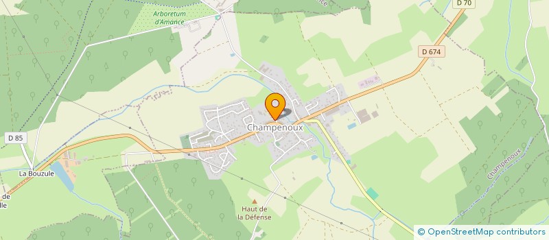 localisation de l'entreprise CTRE COM ACTION SOCIALE CHAMPENOUX  CHAMPENOUX