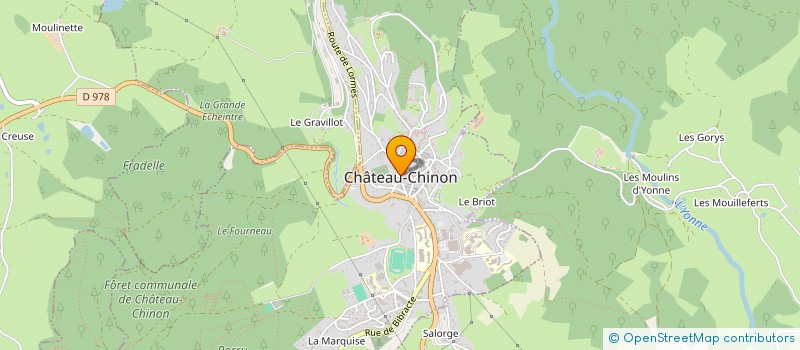 localisation de l'entreprise CTRE COM ACTION SOCIALE CHATEAU-CHINON V à CHATEAU-CHINON (VILLE)