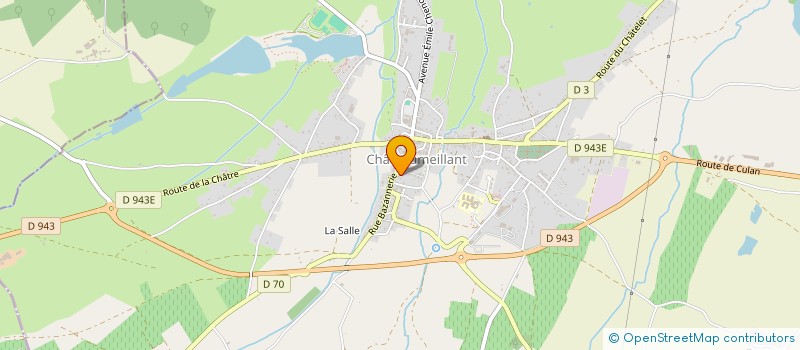 localisation de l'entreprise CTRE COM ACTION SOCIALE CHATEAUMEILLANT à CHATEAUMEILLANT