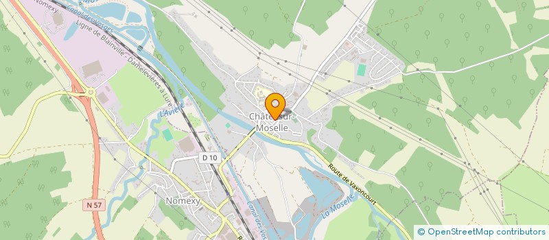 localisation de l'entreprise CTRE COM ACTION SOCIALE CHATEL S-MOSELLE à CHATEL-SUR-MOSELLE