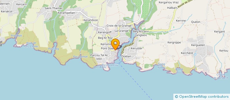 localisation de l'entreprise CTRE COM ACTION SOCIALE CLOHARS CARNOET à CLOHARS CARNOET