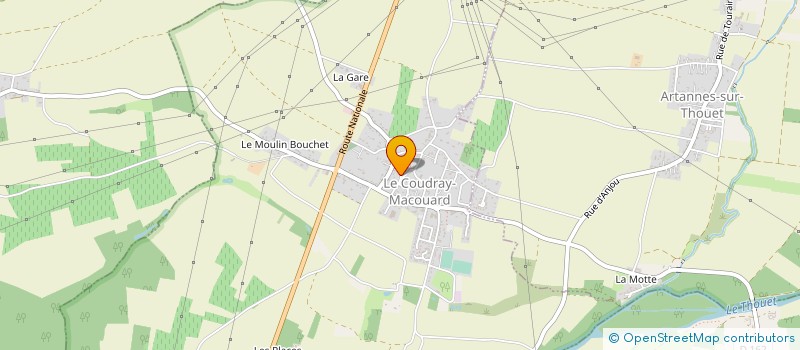 localisation de l'entreprise CTRE COM ACTION SOCIALE COUDRAY MACOUARD à LE COUDRAY-MACOUARD