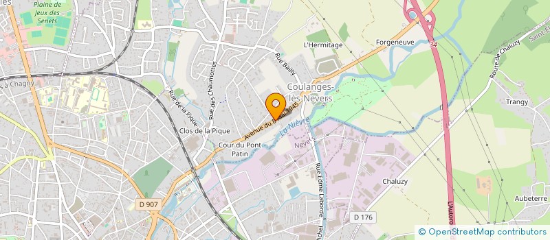 localisation de l'entreprise CTRE COM ACTION SOCIALE COULANGES LES NE  COULANGES-LES-NEVERS